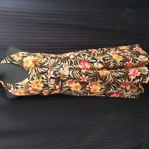 AB Studio Floral Halter Top Dress Size 14